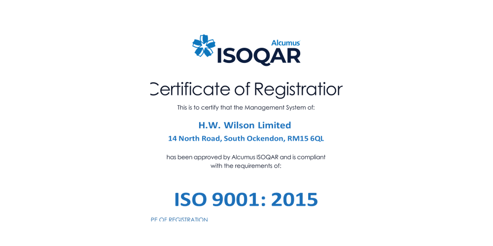 ISO 9001 certification
